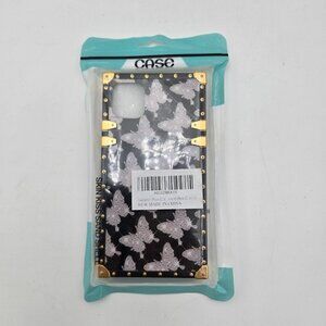 iPHONE 11 CASE 6.1 Inches Gold‎ Black Pink Metal Butterfly Rivets New Light
